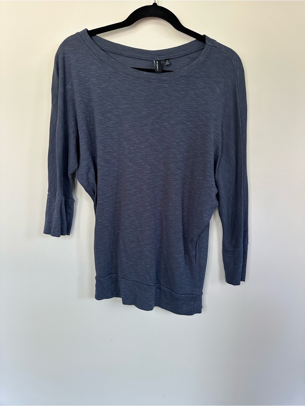 Cynthia Rowley Slate Blue Boatneck Knit Top